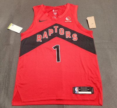 1 Dick Raptors 2020-21 jersey red player version